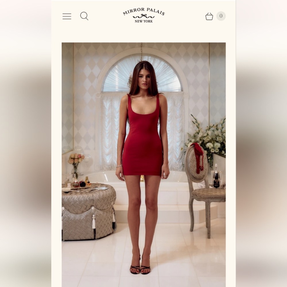 Mirror Palais Red mini dress